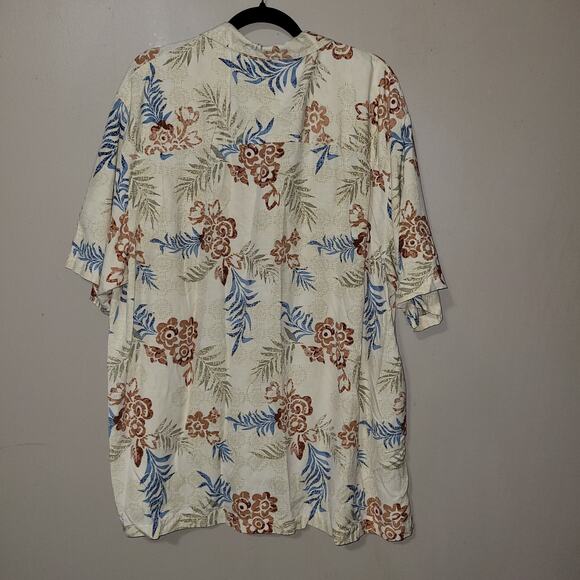 Paradise Collection Men’s Orchid Hawaiian Shirt Men’s XXL Short Sleeve SILK - Picture 6 of 9